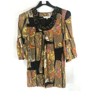 TRINA TURK size 4 S Maya Bonita Dress Silk Chiffon